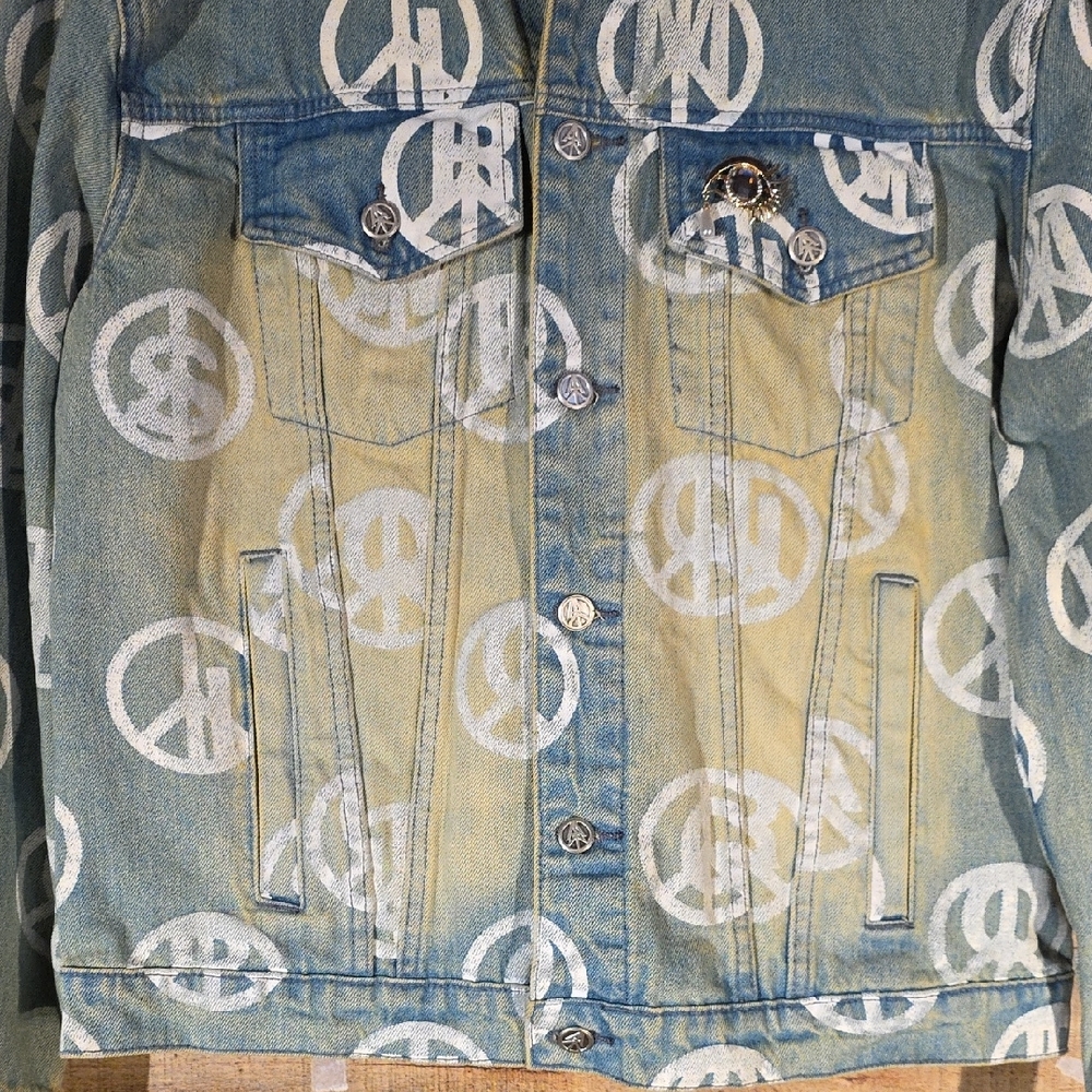Unisex Drake & J. Cole Upcycled Denim Jacket -- HOST PICK - Picture 9 of 11